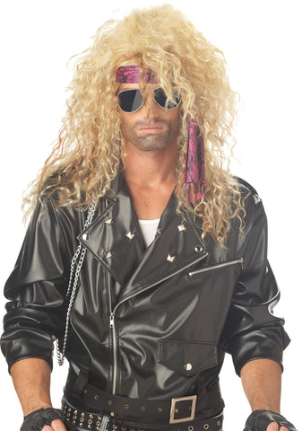 Heavy Metal Rocker Blonde Wig