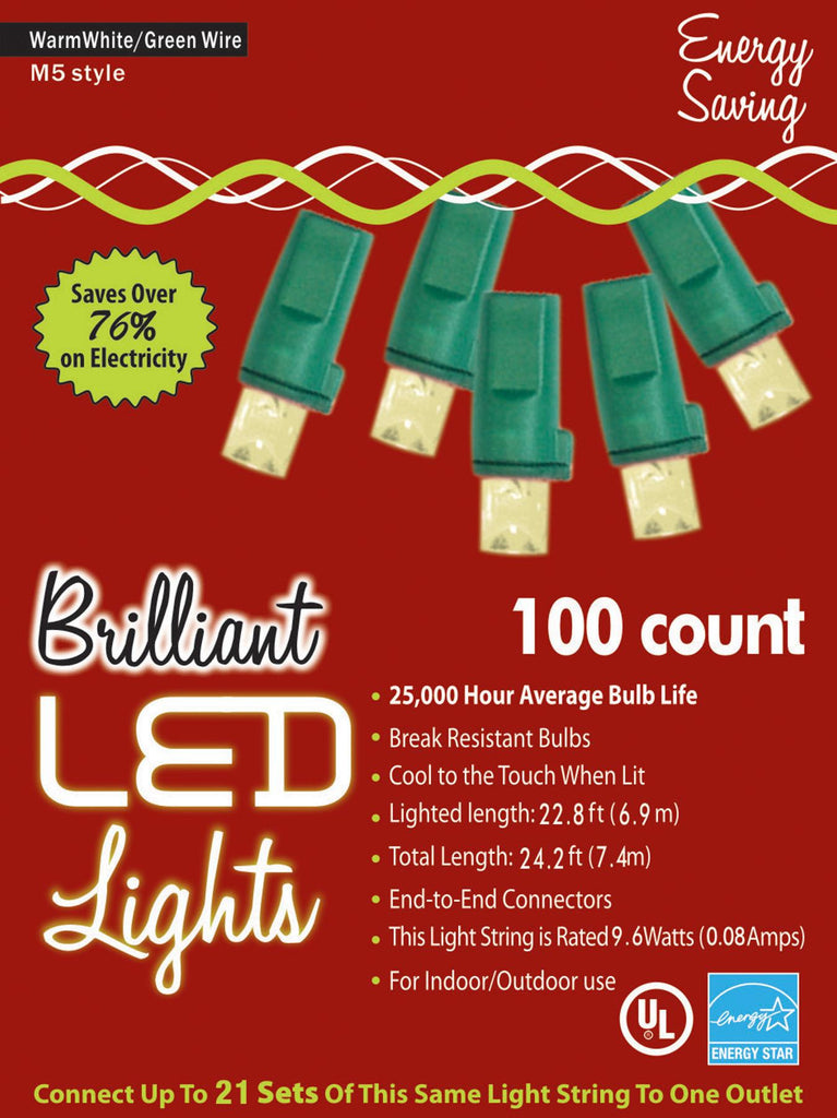 Holiday Lights 100l M5 Wrm Wt