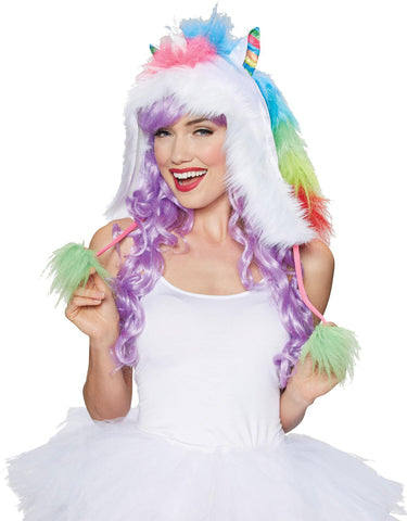 Kit Hood Unicorn Rainbow