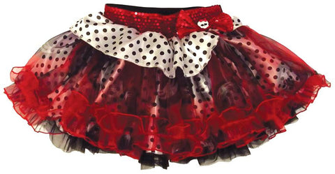 Mh Petticoat Red Blk Dots Whit