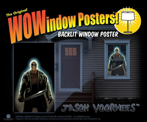 Jason Voorhees Window Poster