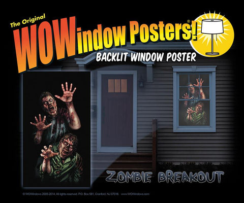 Zombie Breakout Window Poster