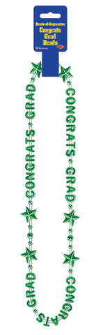 Congrats Grad Beads Green