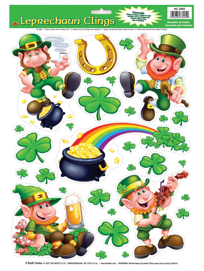 Leprechaun Shamrock Clings