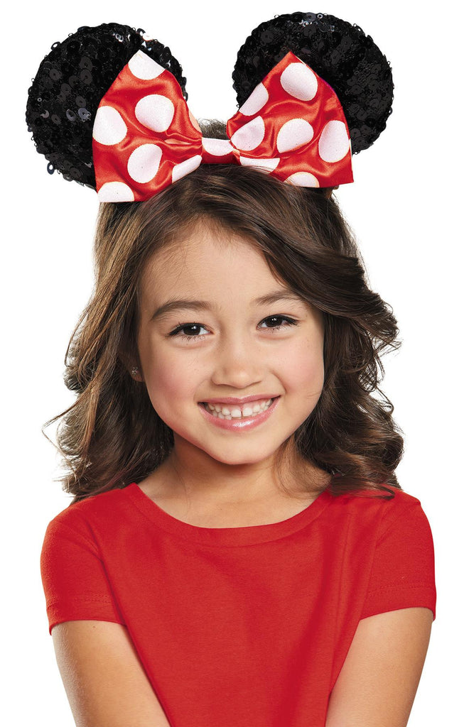 Minnie Red Child Sequin Ears