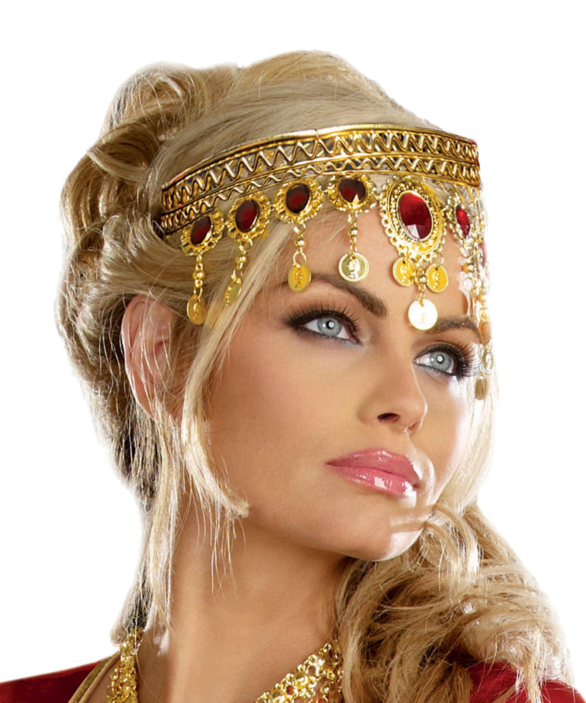 Headpiece Gold Dripping Rubies