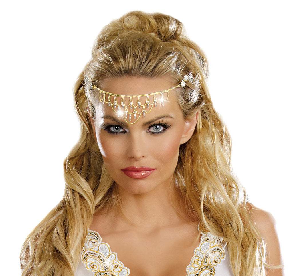 Headpiece Gold Glittering Rhin