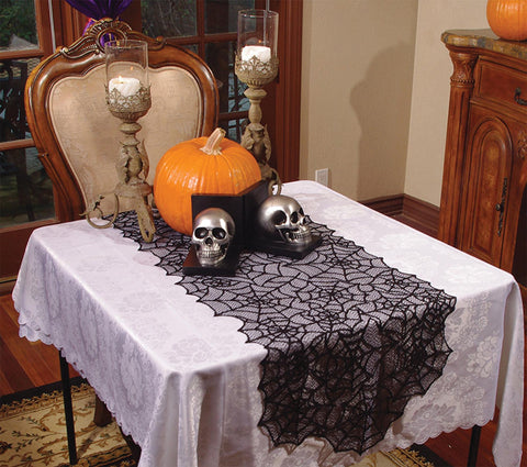 Lace Spider Web Table Runner