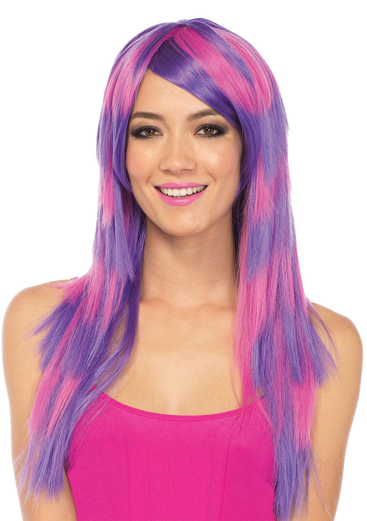 Wig Long Striped Cheshire Cat