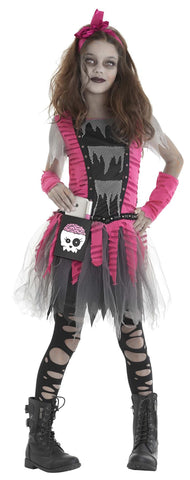 Zombie Girl Costume Child Larg