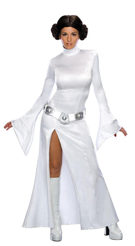 Princess Leia Wt Dress Md Adul