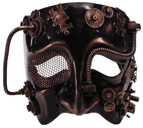Steampunk Male Bronze Mask