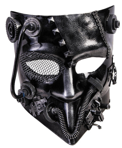 Steampunk Silver Jester Mask