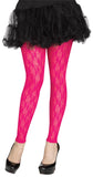 Tights Footless Pink Lace 80s