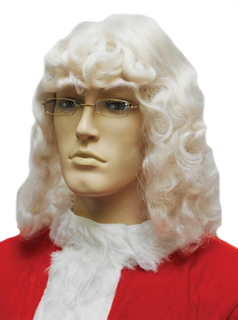 Santa Wig 004 White